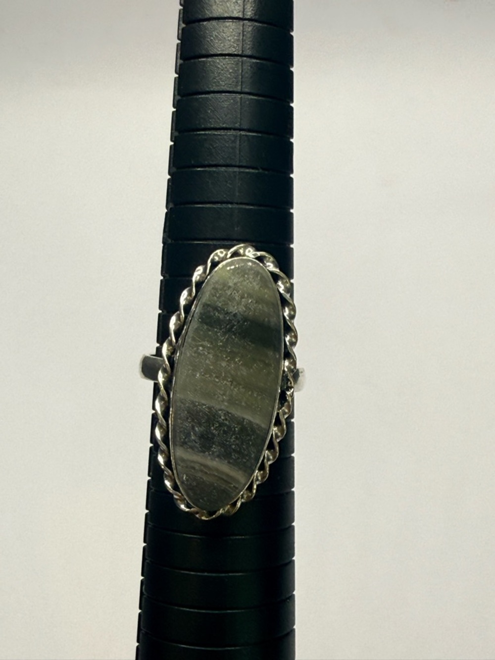 Classic Oval Sterling Silver Serpentine size 10